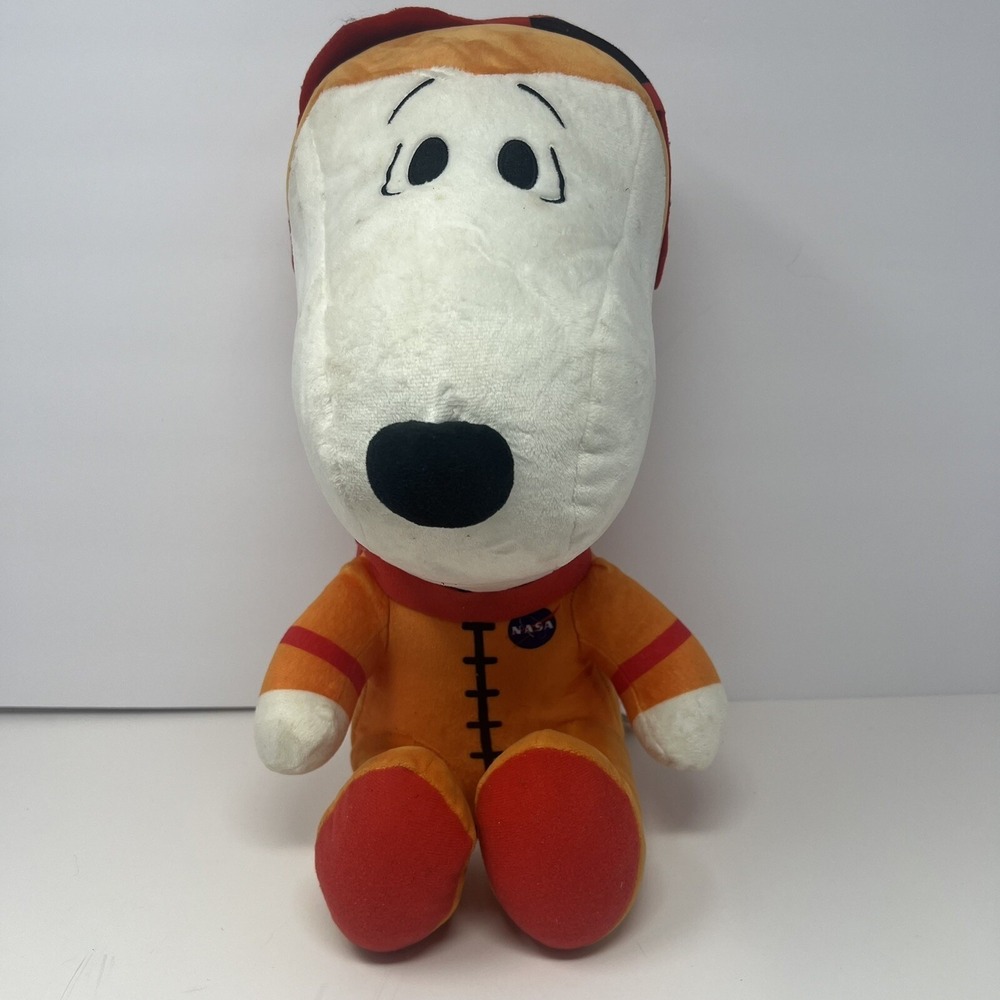 Peanuts Snoopy In Space Plush NASA‎ Astronaut 15" Jinx Toys Stuffed Animal Toy